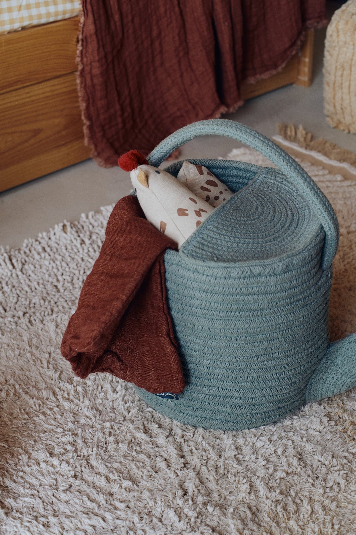 Decorative Basket Watering Can