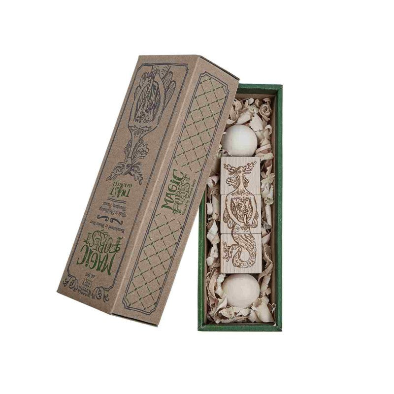 Magic Forest Wooden Spinning Puzzle - Natural