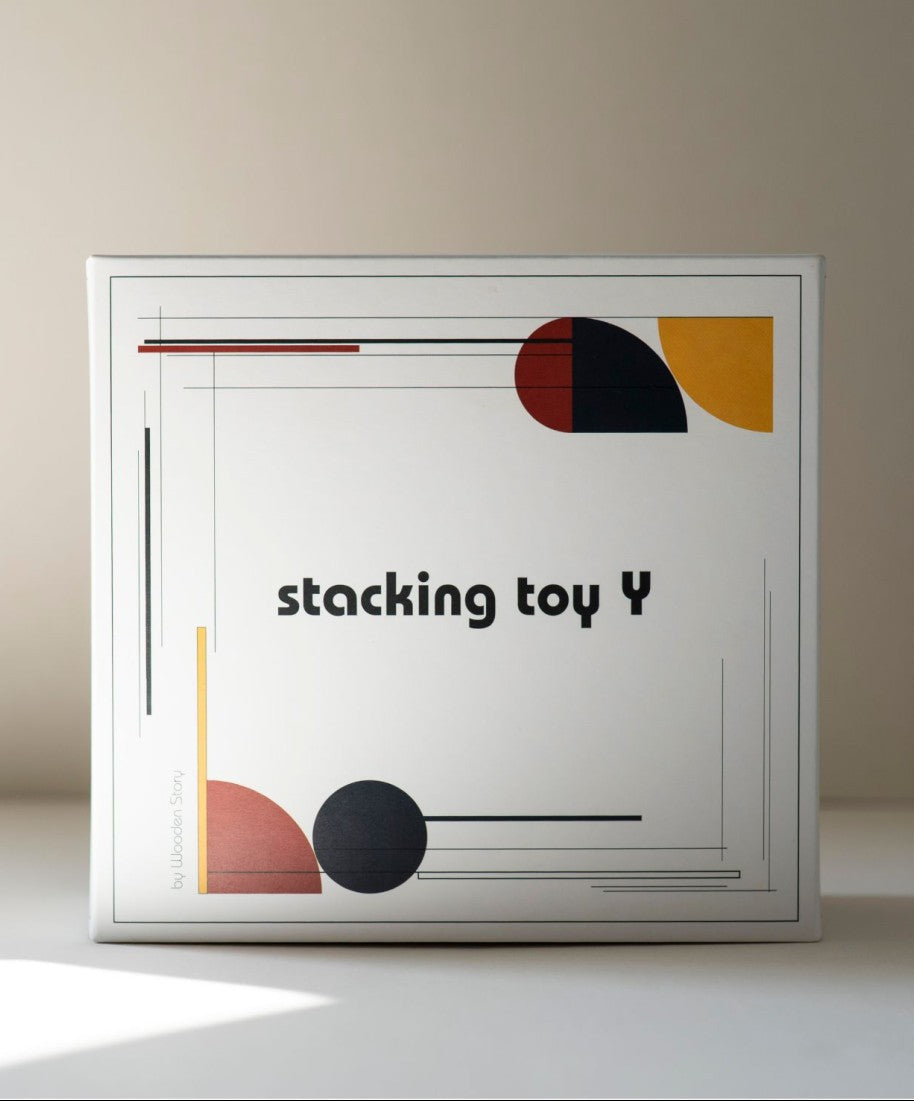 Montessori-inspired Modern Stacking Toy Modern Y