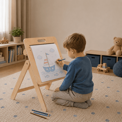 leg&go Faltbares Kindermöbel-Set | Zeichentisch & Stuhl