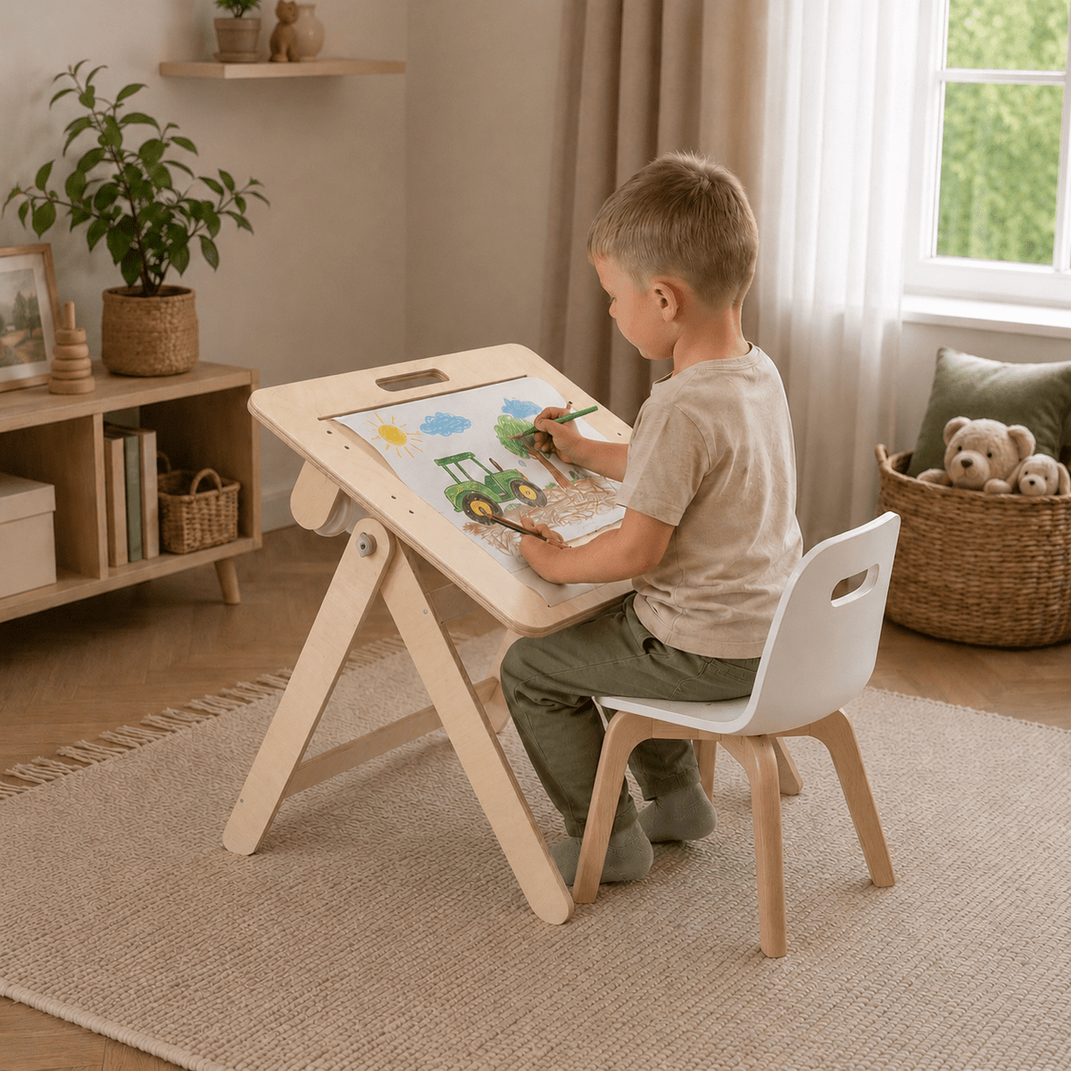 leg&go 2in1 Zeichentisch mit Papierrolle