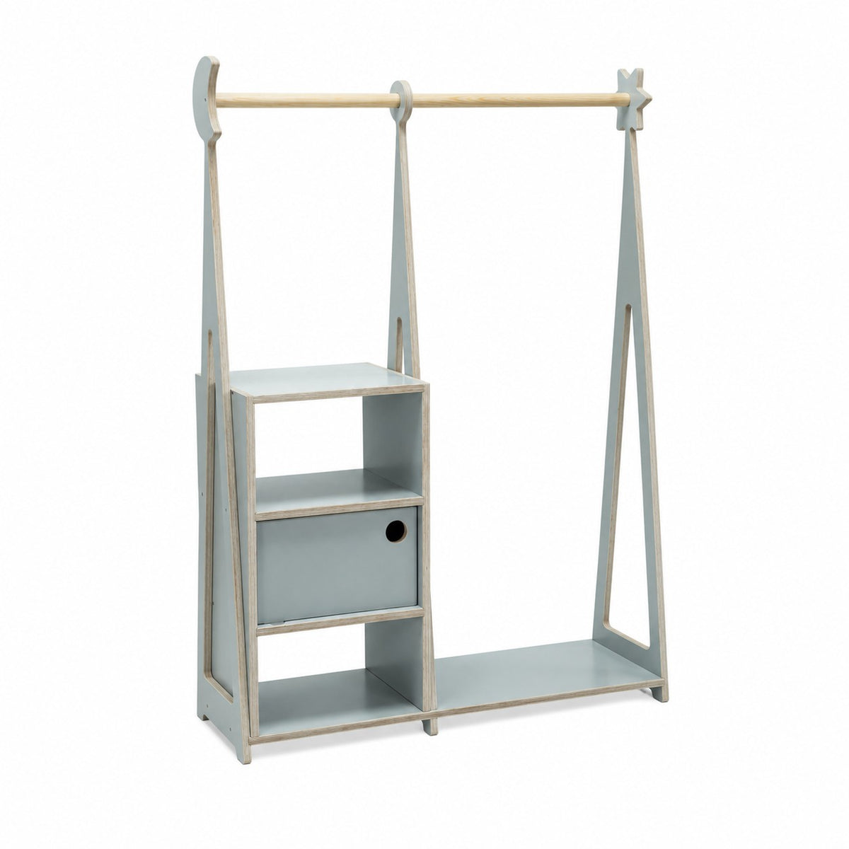 leg&go Montessori Wardrobe with Storage – Gray