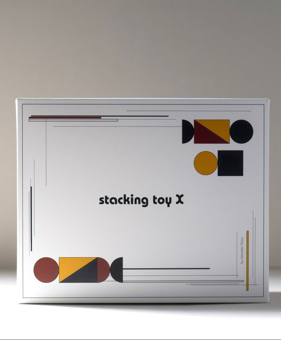 Montessori-inspired Modern Stacking Toy Modern X