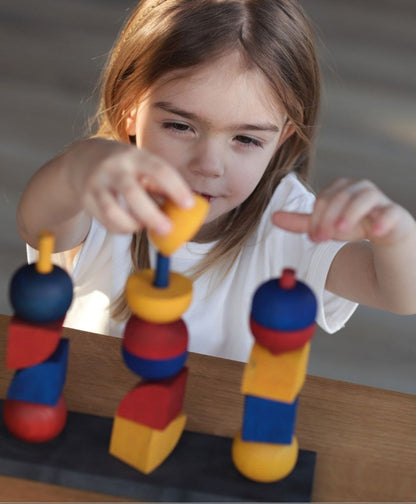 Montessori-inspired Modern Stacking Toy Modern Y