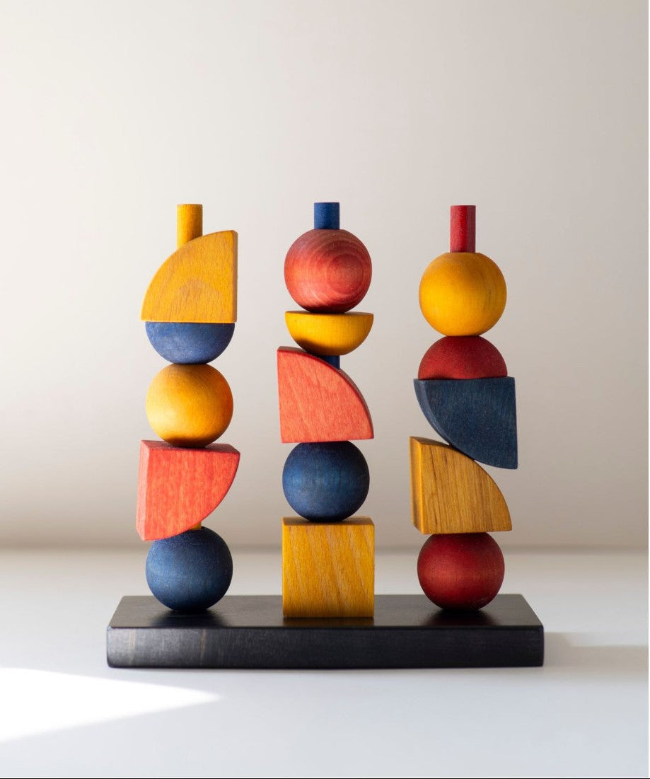 Montessori-inspired Modern Stacking Toy Modern Y