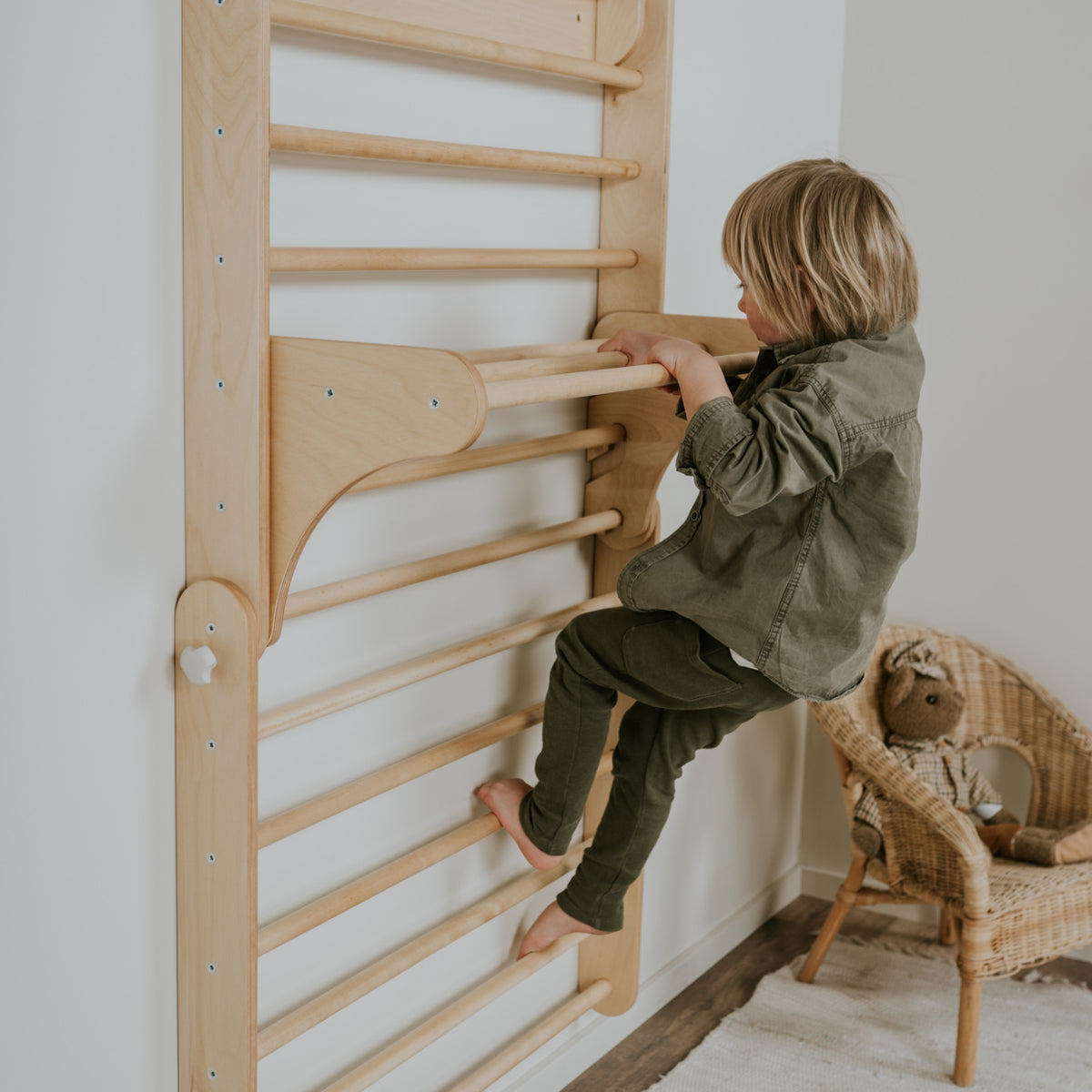 leg&go 3in1 Kletterwand & Kreativ-Bundle aus Holz