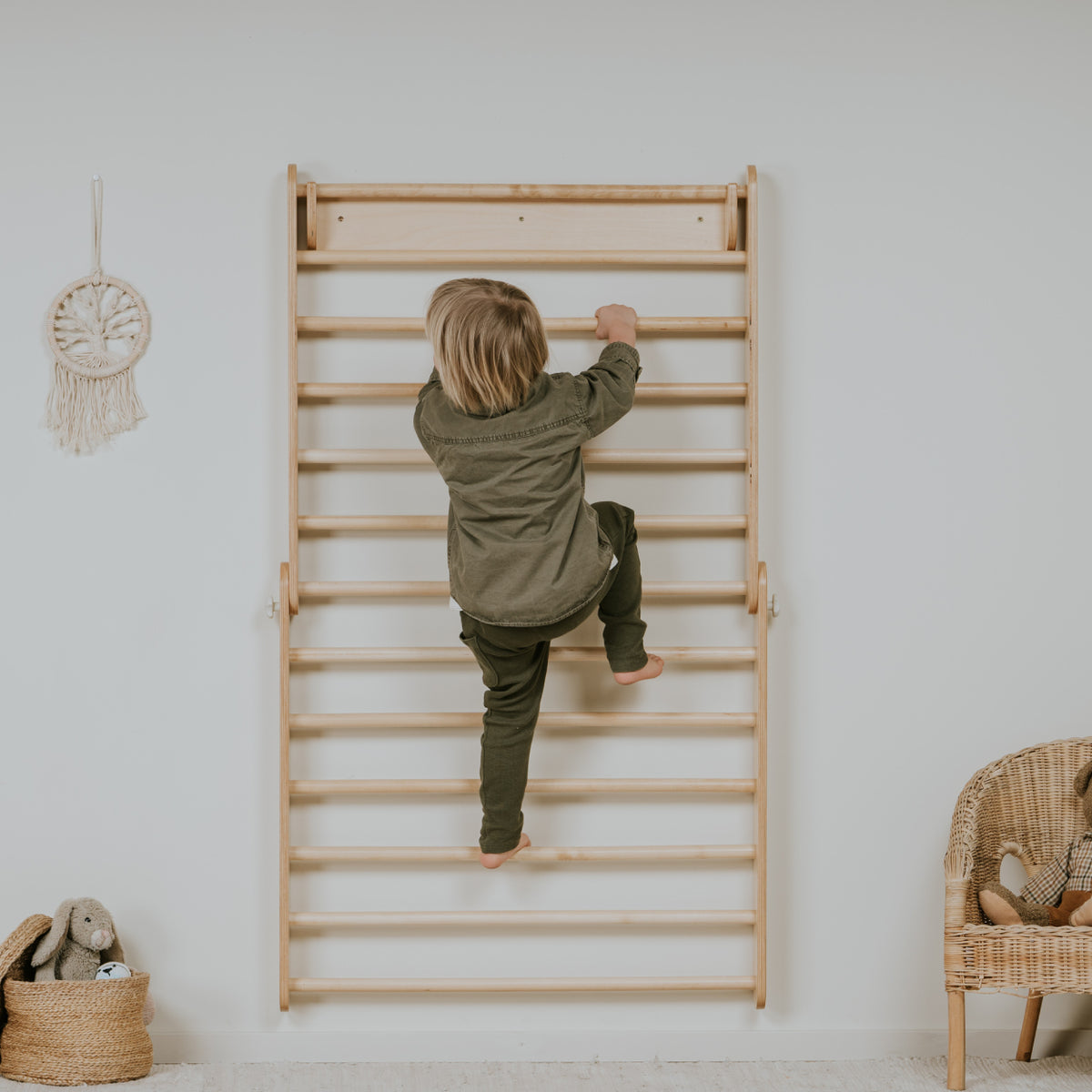 leg&go 3in1 Kletterwand & Kreativ-Bundle aus Holz