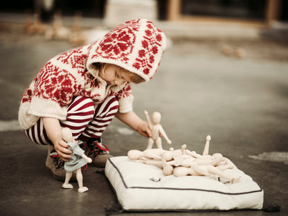 Wooden Beech Doll with Dress
