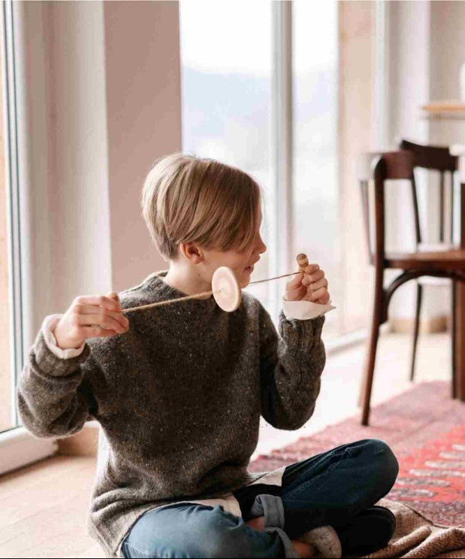 Wooden Buzz Spinner