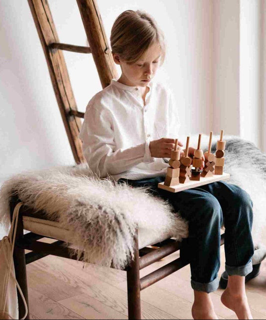 Wooden Fence Puzzle - Natural