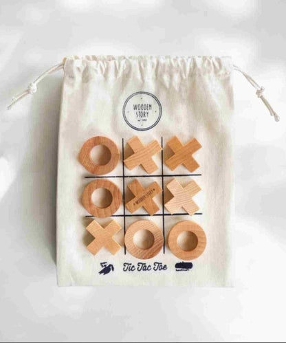 Wooden Tic-Tac-Toe Game