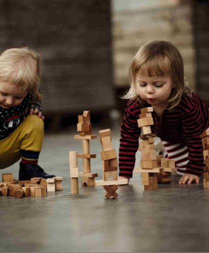 Wooden Tower Puzzle - Colorful
